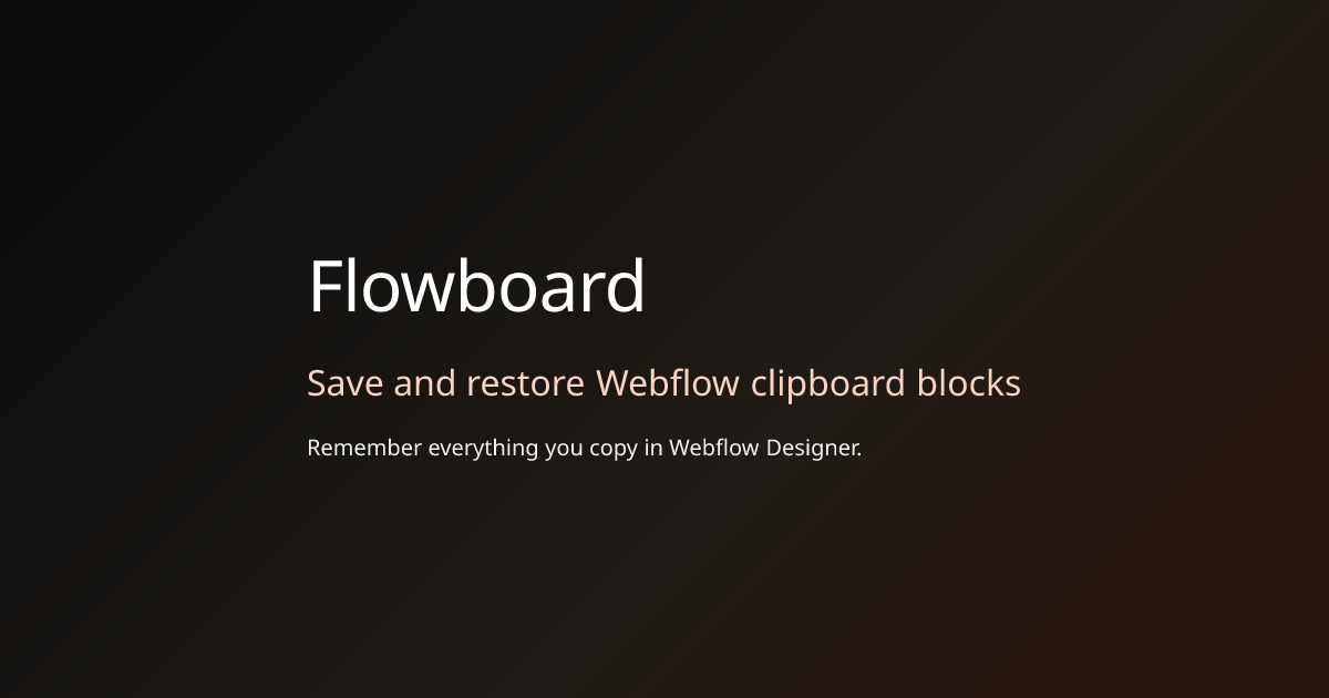 AI-Generated Code to Webflow | HTML to Webflow Converter | Flowboard